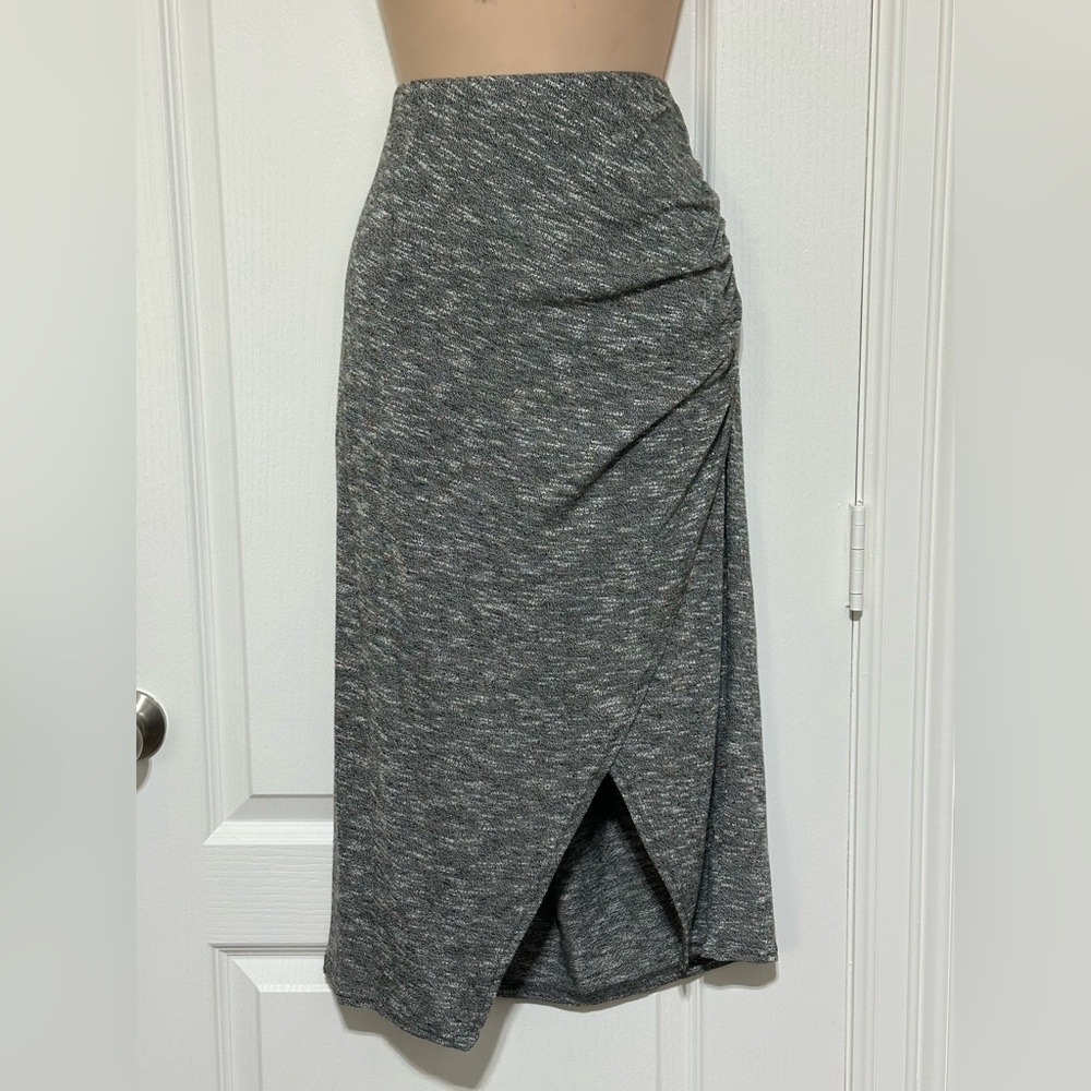 I Heart Ronson Asymmetrical Gray Skirt